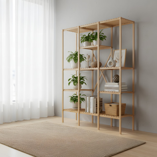 Wooden Storage Shelf